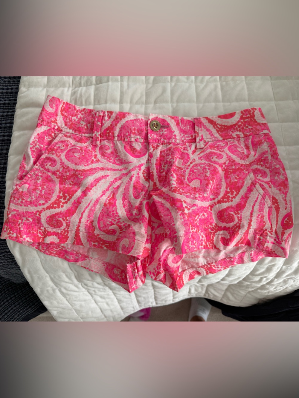 Lilly Pulitzer Pink Paisley Walsh Shorts